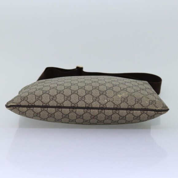 GUCCI GG Supreme Shoulder Bag PVC Leather Beige - Picture 6 of 16